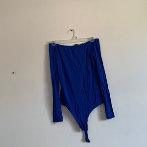 8 | Prettlylittlething Cobalt Bardot Bodysuit